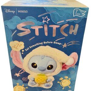 Miniso x Disney Stitch Eat Something Before You Sleep Plush Blind Box Sealed NEW